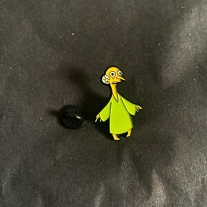 New The Simpsons x X-Files Mr. Burns Alien Glowy Enamel Pin 1.25”